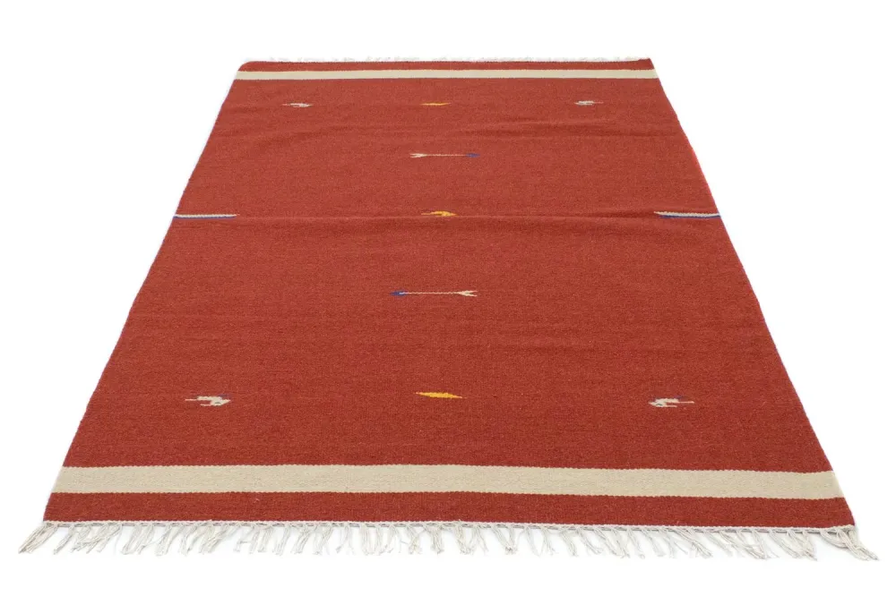 Kelim teppe - Trendy - 180 x 120 cm - rød