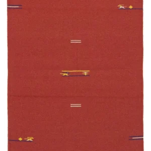 Kelim teppe - Trendy - 180 x 120 cm - rød