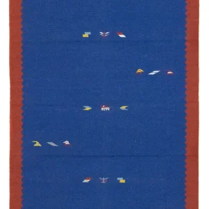 Kelim teppe - Trendy - 180 x 120 cm - blå