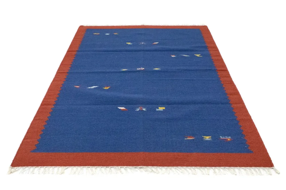 Kelim teppe - Trendy - 180 x 120 cm - blå