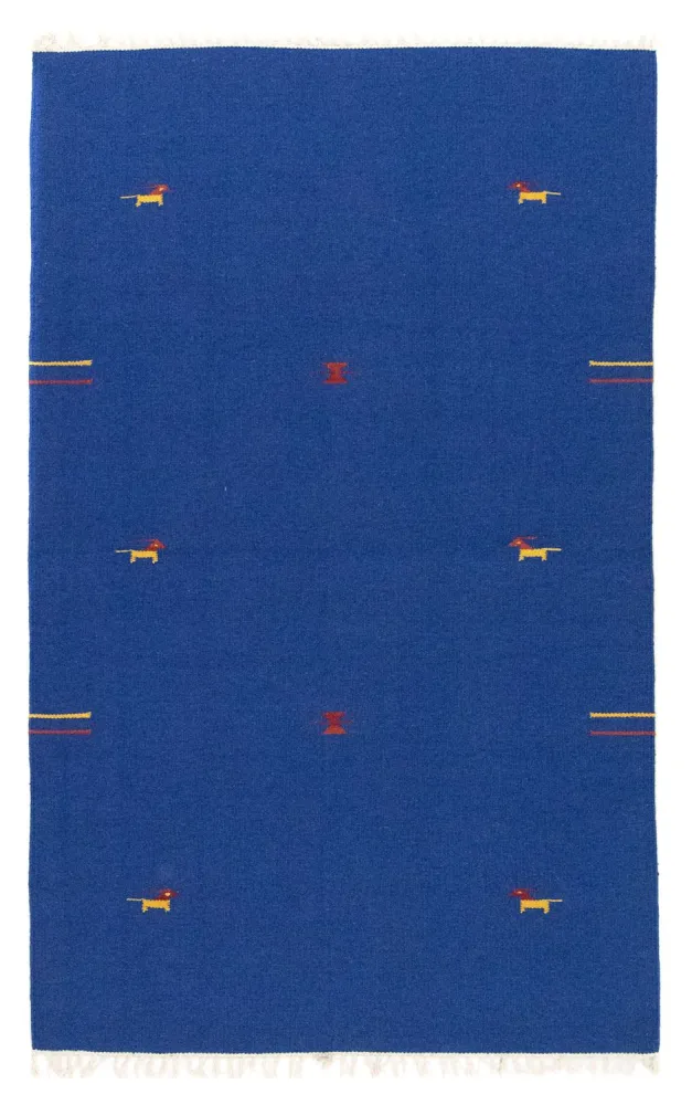 Kelim teppe - Trendy - 180 x 120 cm - blå