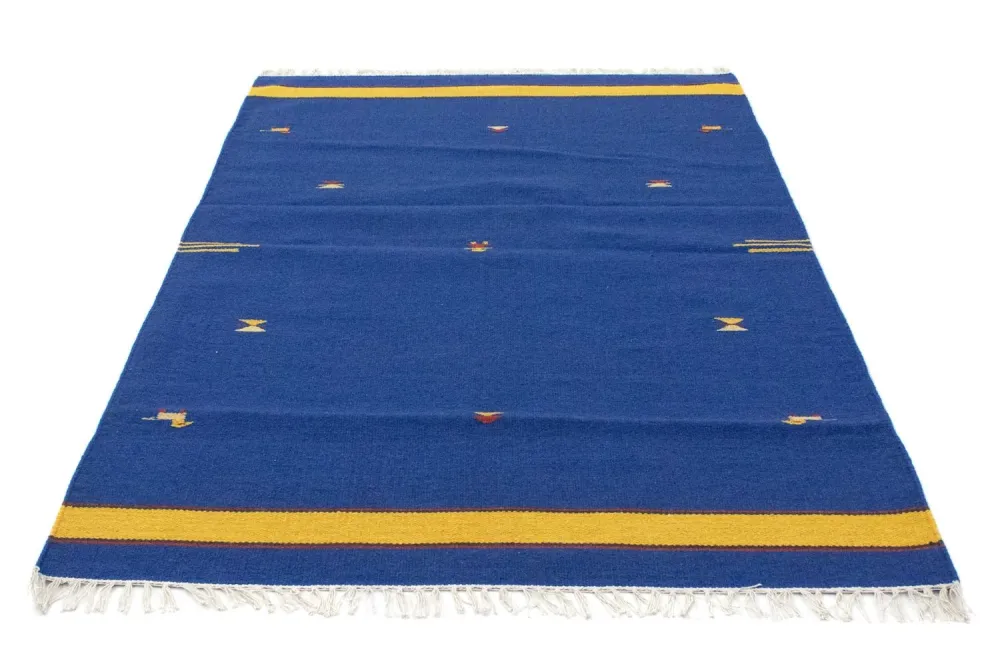 Kelim teppe - Trendy - 180 x 120 cm - blå