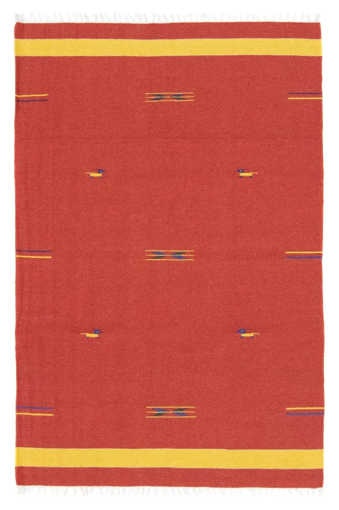 Kelim teppe - Trendy - 180 x 120 cm - rød