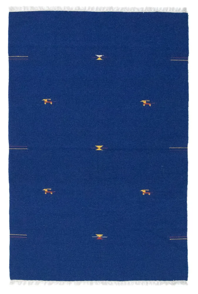 Kelim teppe - Trendy - 180 x 120 cm - blå