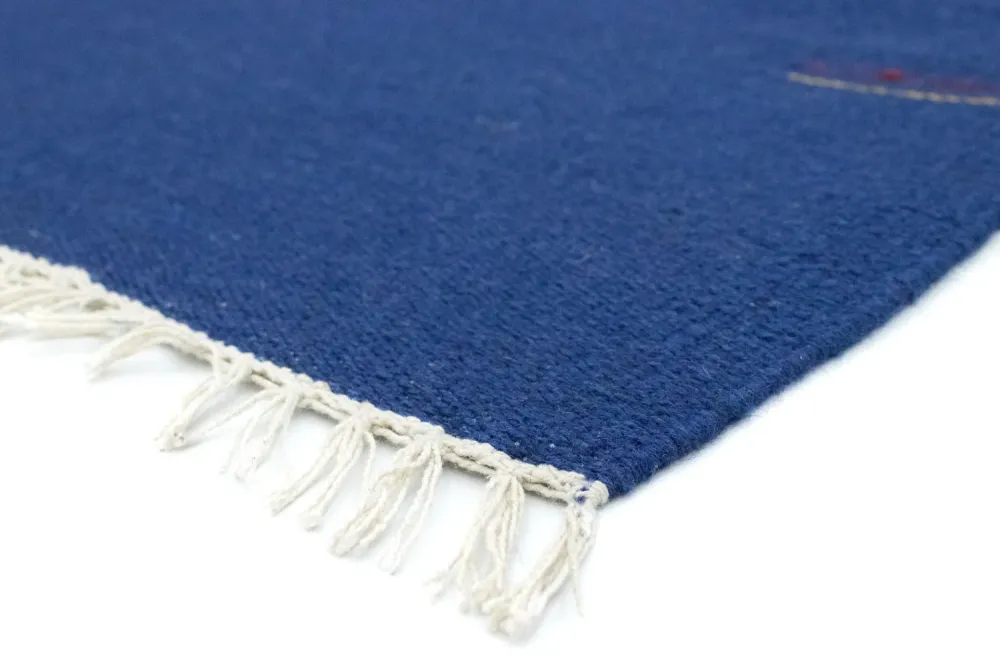 Kelim teppe - Trendy - 180 x 120 cm - blå