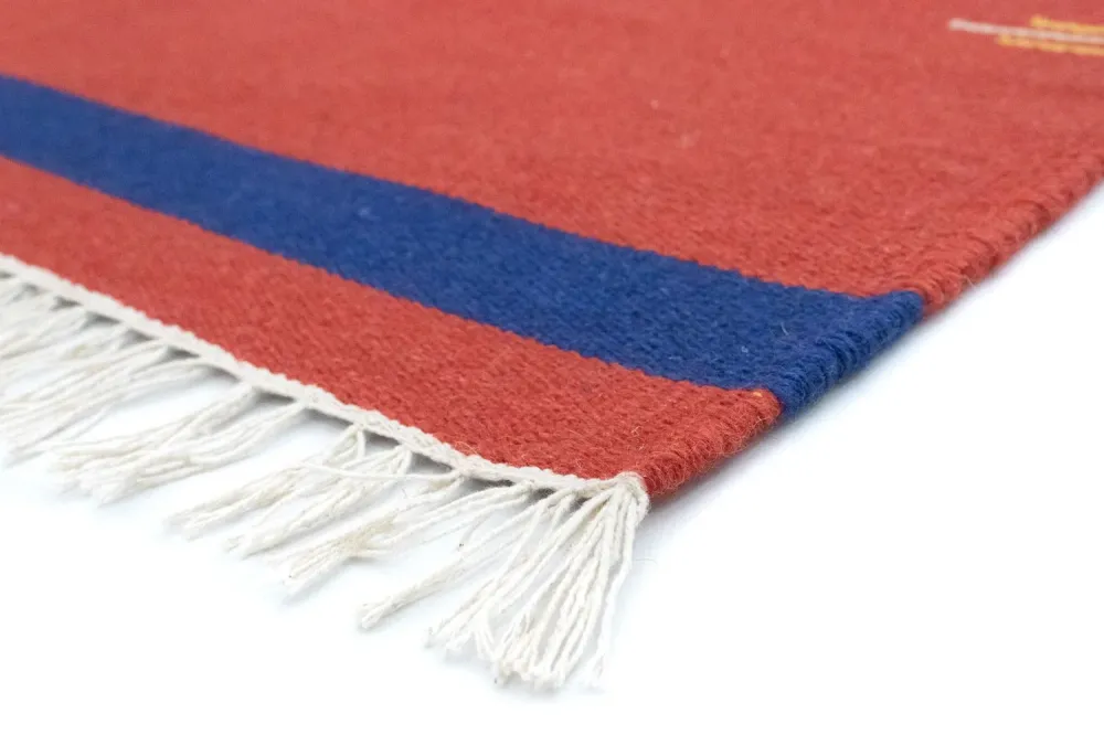 Kelim teppe - Trendy - 180 x 120 cm - rød