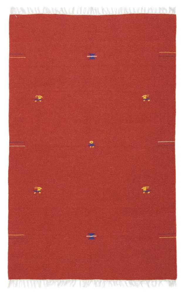 Kelim teppe - Trendy - 180 x 120 cm - rød