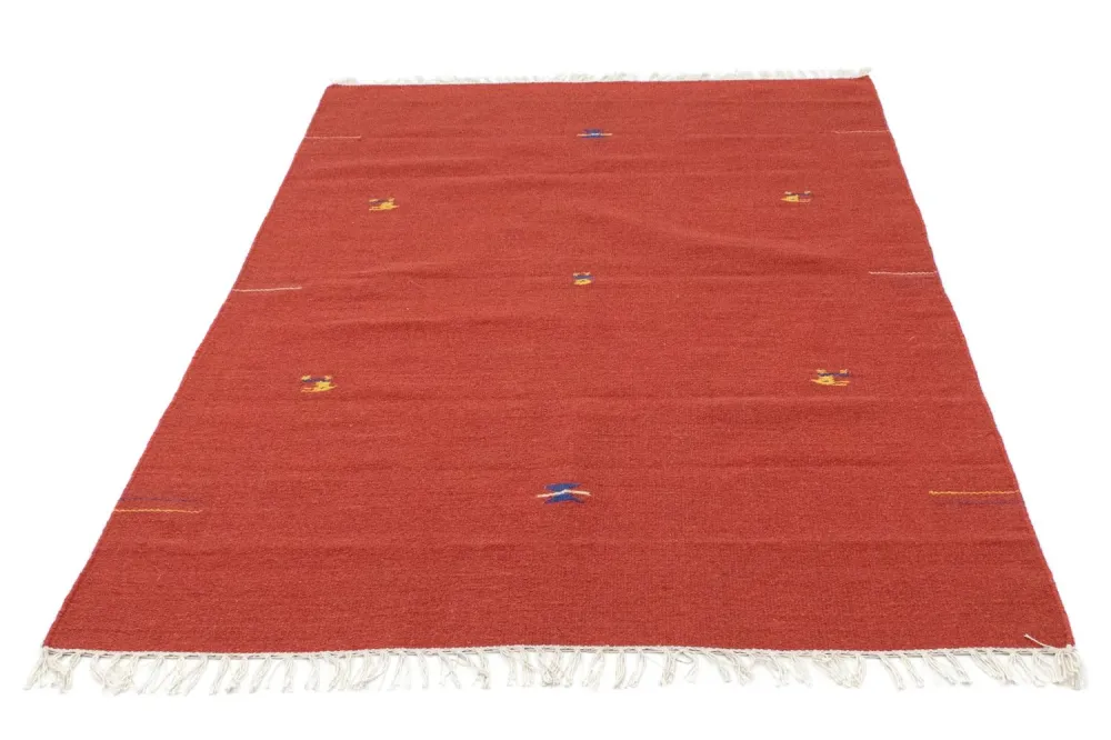 Kelim teppe - Trendy - 180 x 120 cm - rød