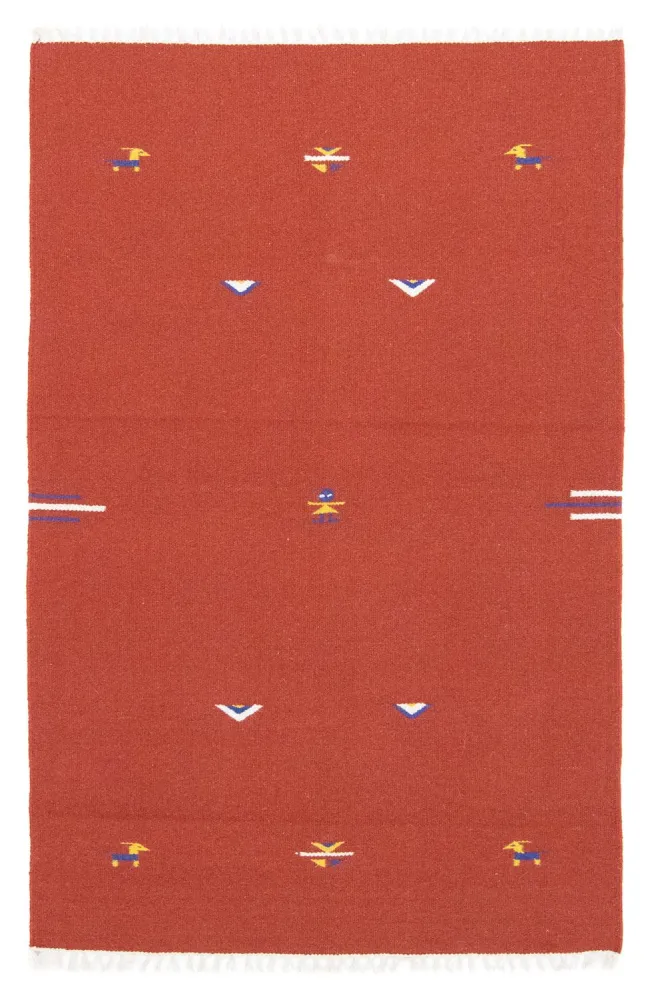 Kelim teppe - Trendy - 180 x 120 cm - rød