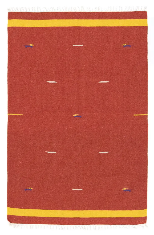 Kelim teppe - Trendy - 180 x 120 cm - rød