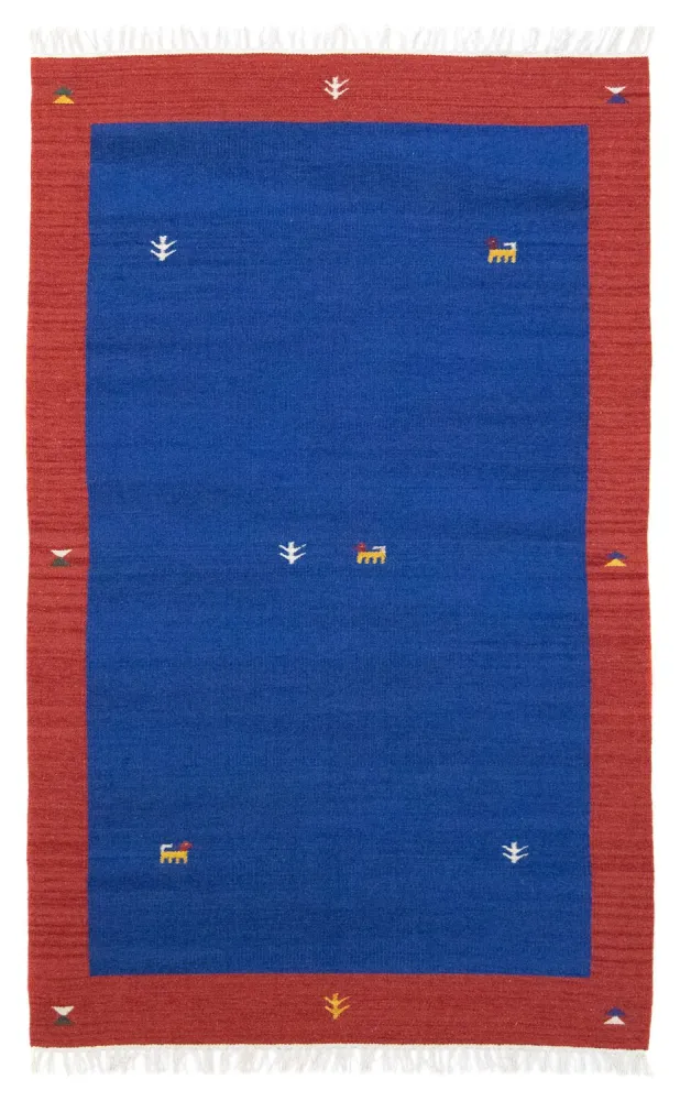 Kelim teppe - Trendy - 180 x 120 cm - blå
