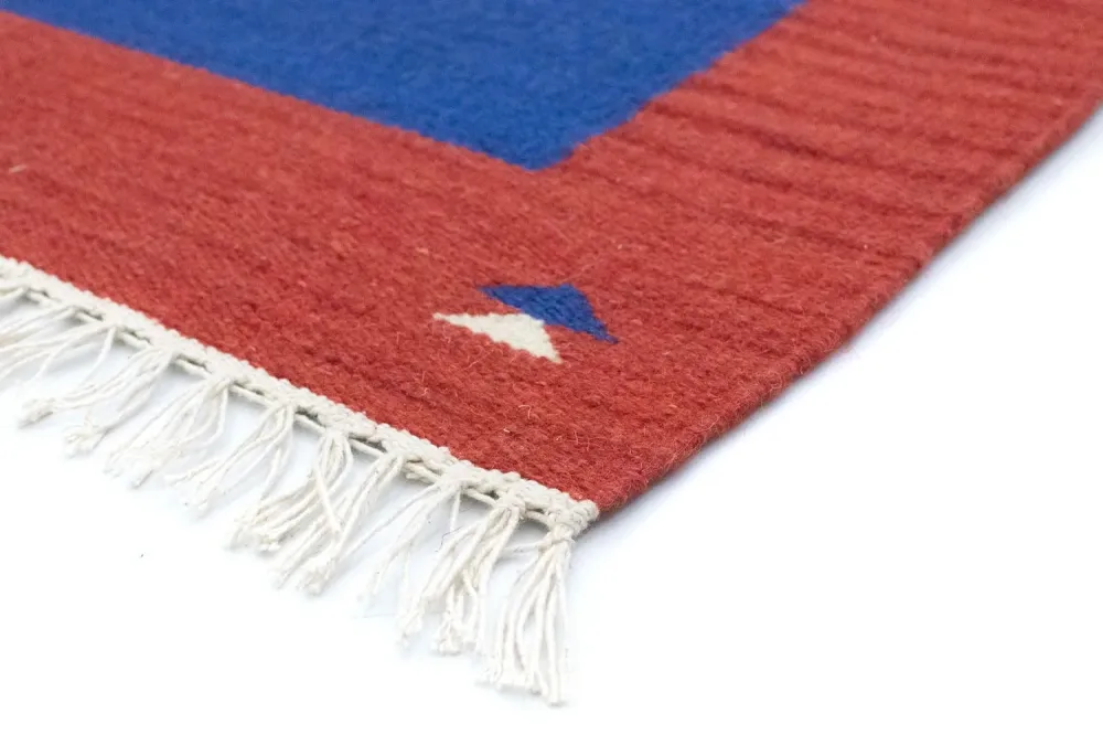 Kelim teppe - Trendy - 180 x 120 cm - blå