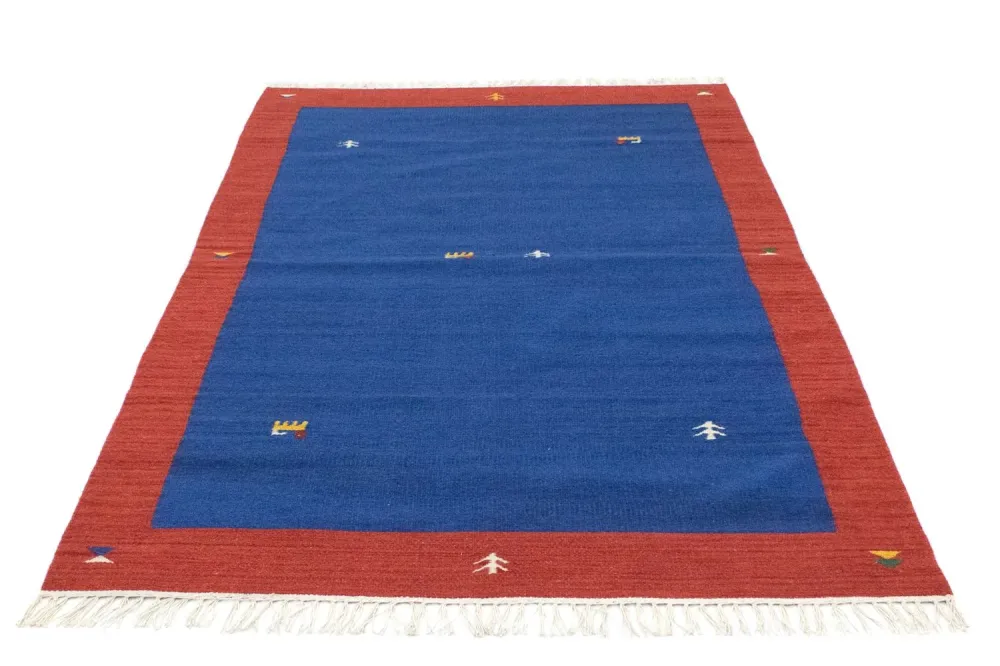 Kelim teppe - Trendy - 180 x 120 cm - blå