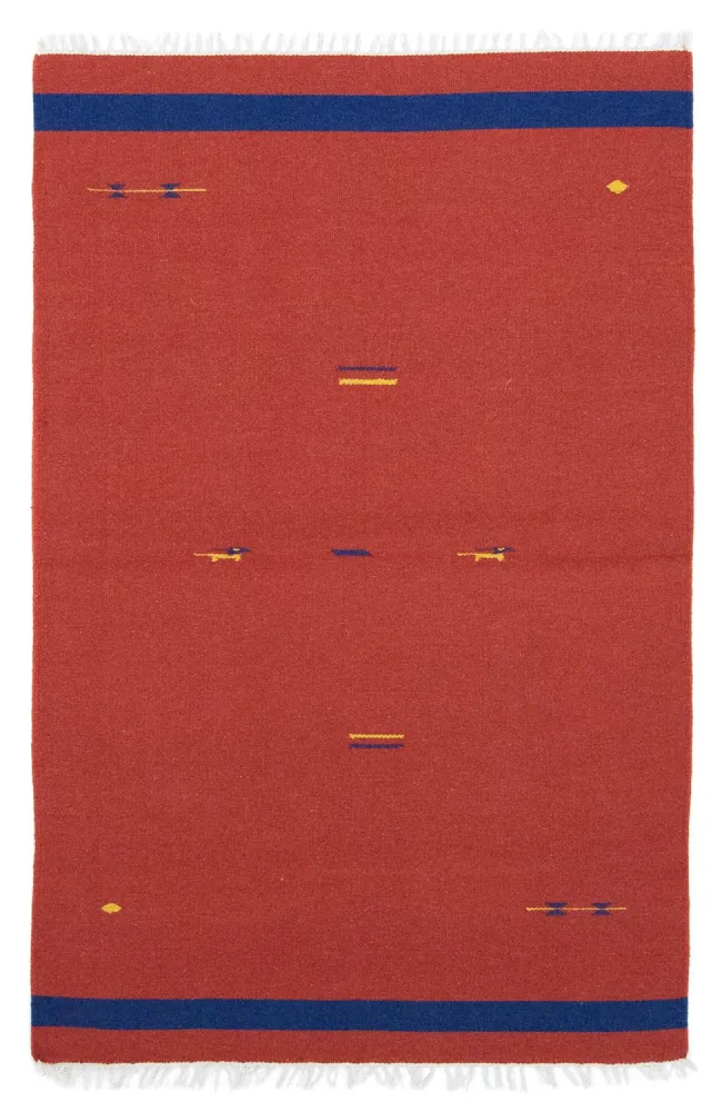 Kelim teppe - Trendy - 180 x 120 cm - rød