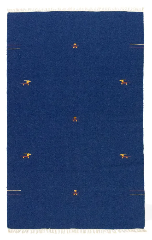 Kelim teppe - Trendy - 180 x 120 cm - blå