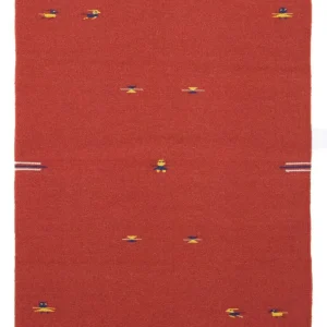 Kelim teppe - Trendy - 180 x 120 cm - rød