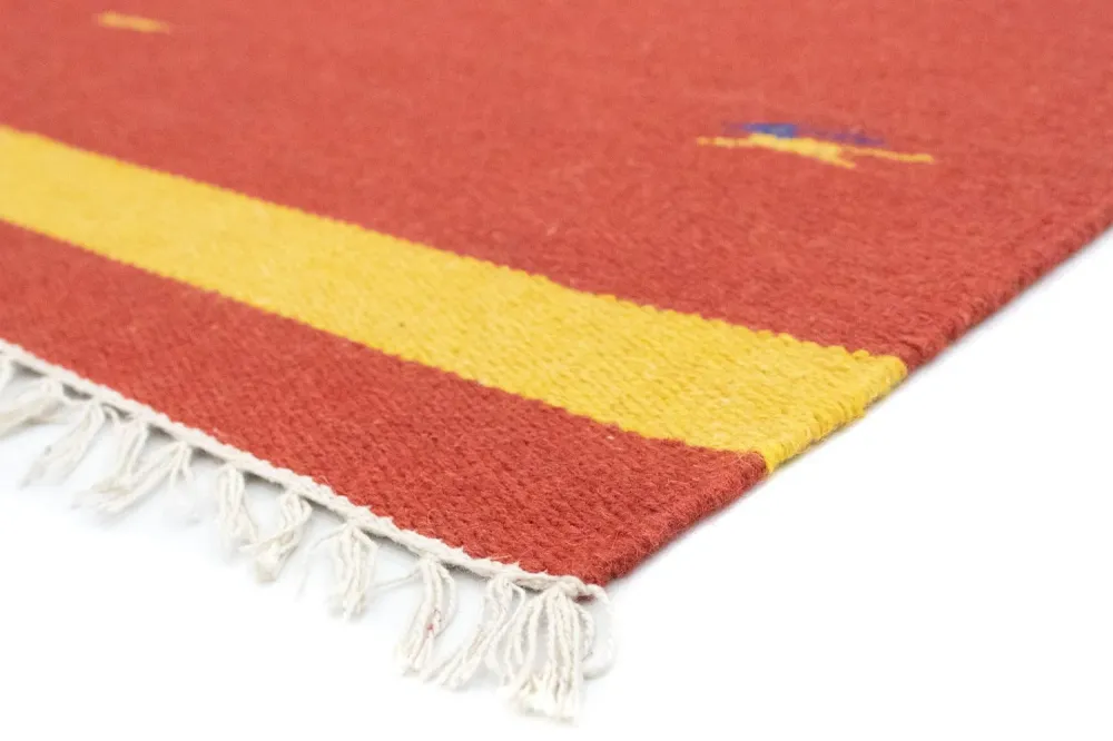 Kelim teppe - Trendy - 180 x 120 cm - rød