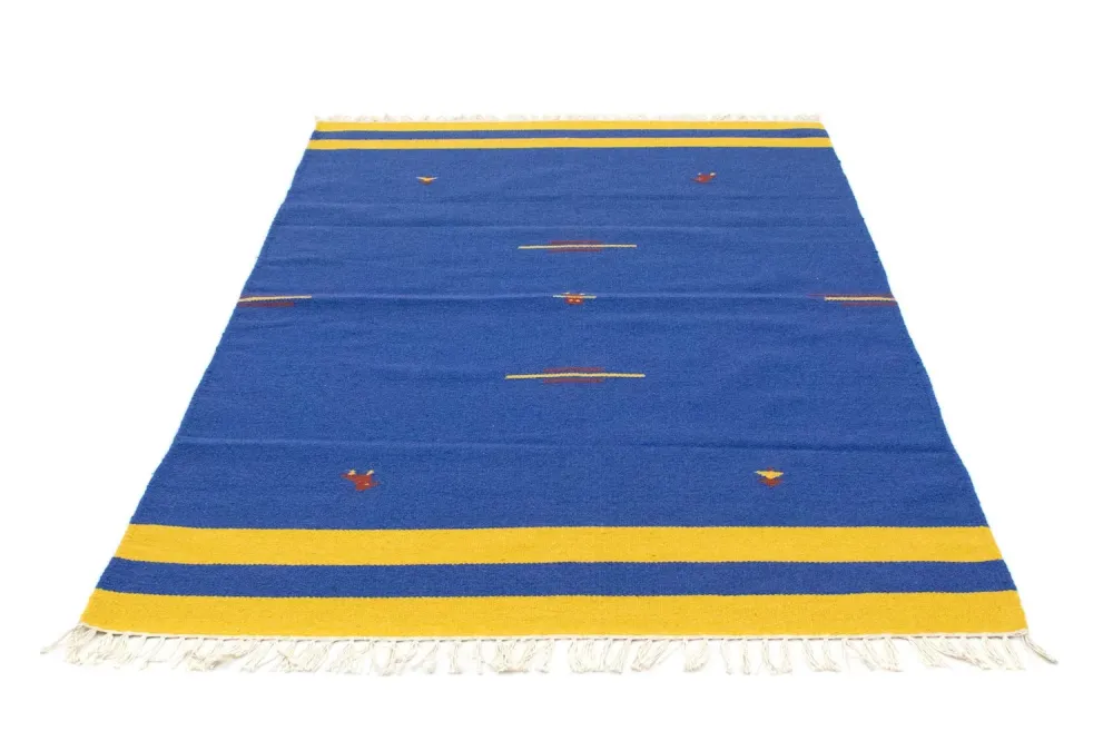 Kelim teppe - Trendy - 180 x 120 cm - blå