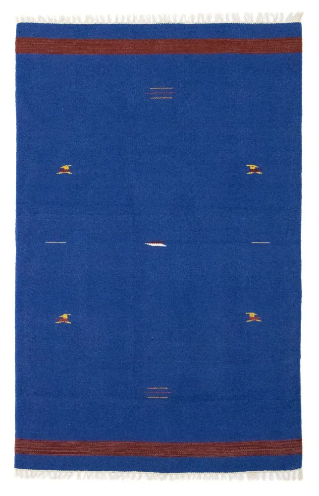Kelim teppe - Trendy - 180 x 120 cm - blå