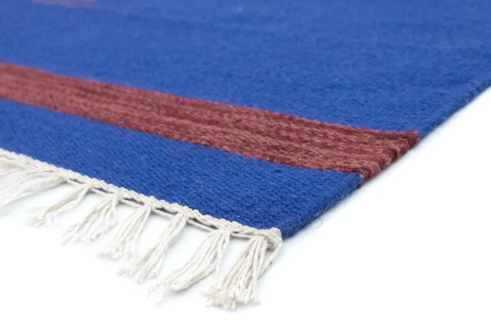 Kelim teppe - Trendy - 180 x 120 cm - blå