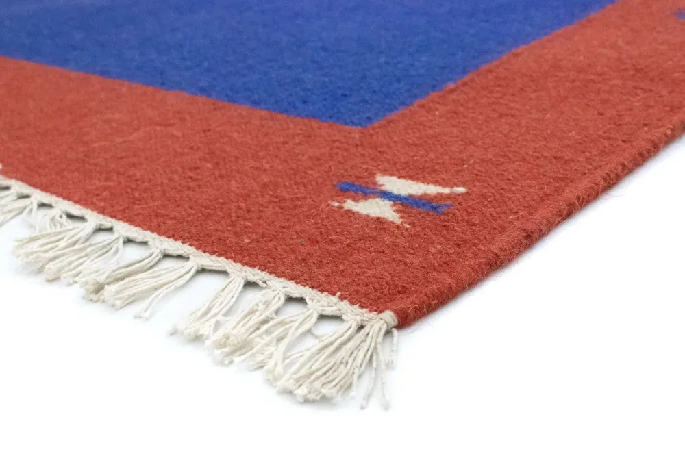 Kelim teppe - Trendy - 180 x 120 cm - blå