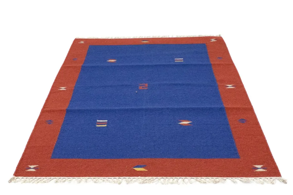 Kelim teppe - Trendy - 180 x 120 cm - blå