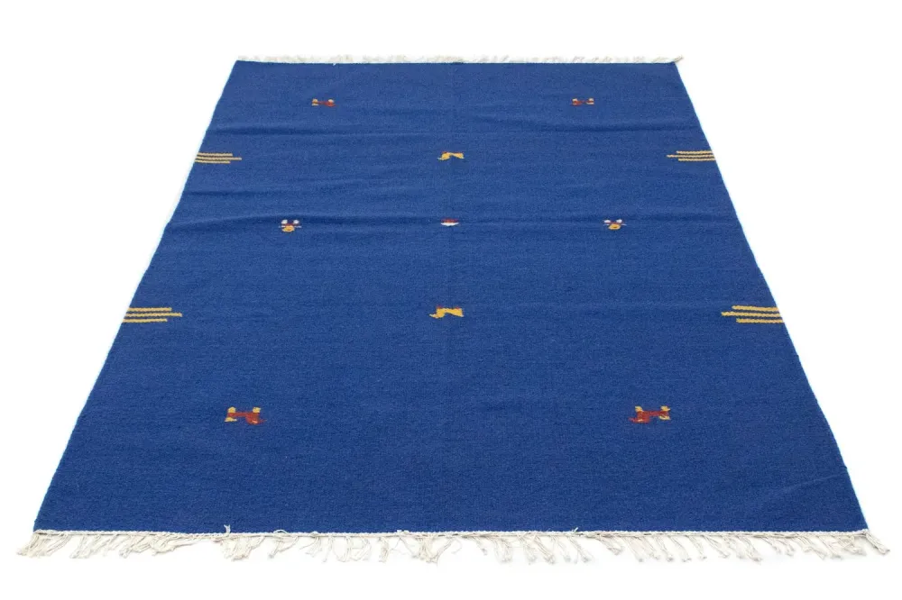 Kelim teppe - Trendy - 180 x 120 cm - blå