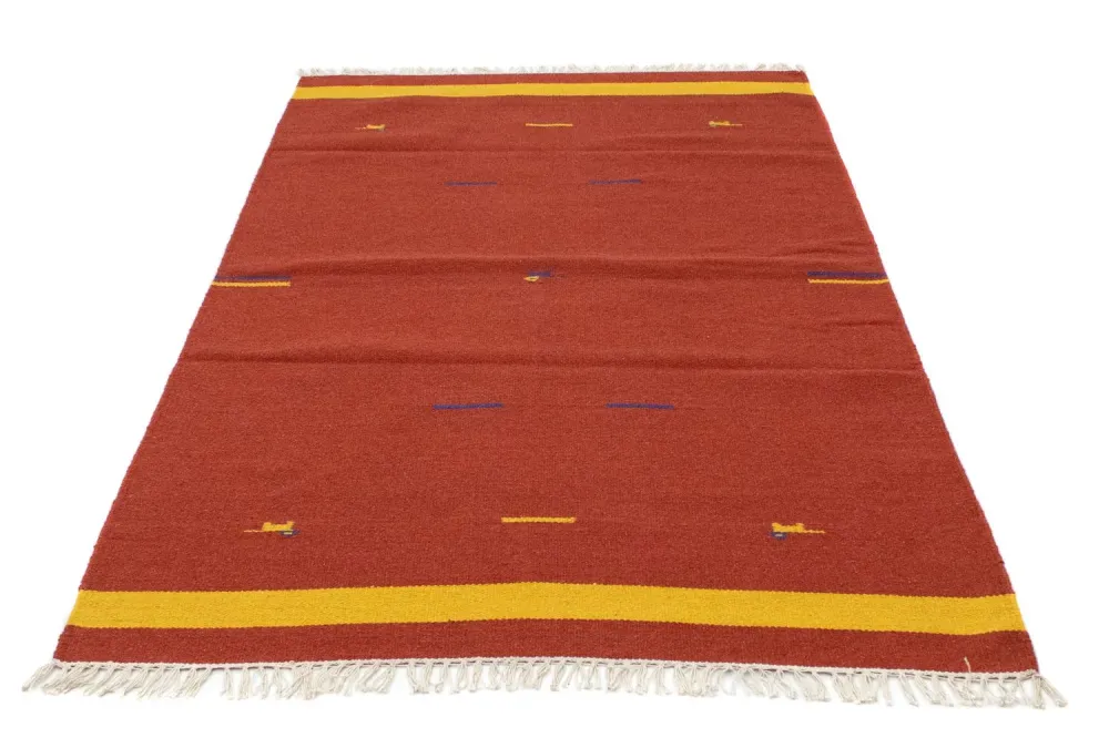 Kelim teppe - Trendy - 180 x 120 cm - rød