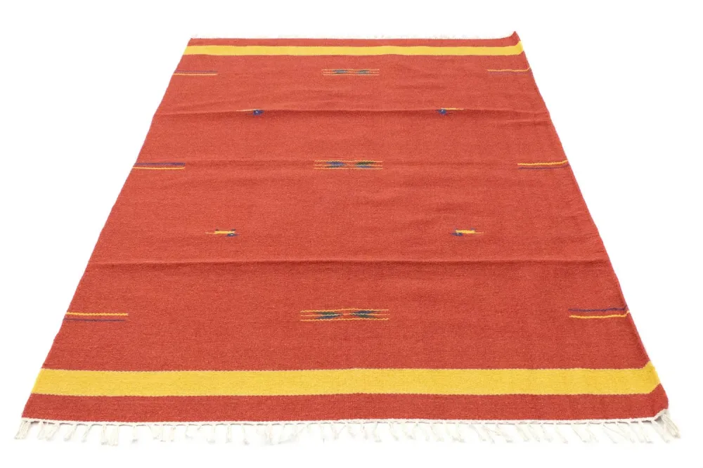 Kelim teppe - Trendy - 180 x 120 cm - rød