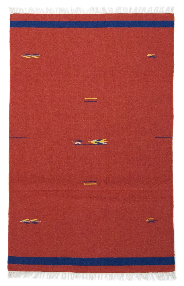 Kelim teppe - Trendy - 180 x 120 cm - rød