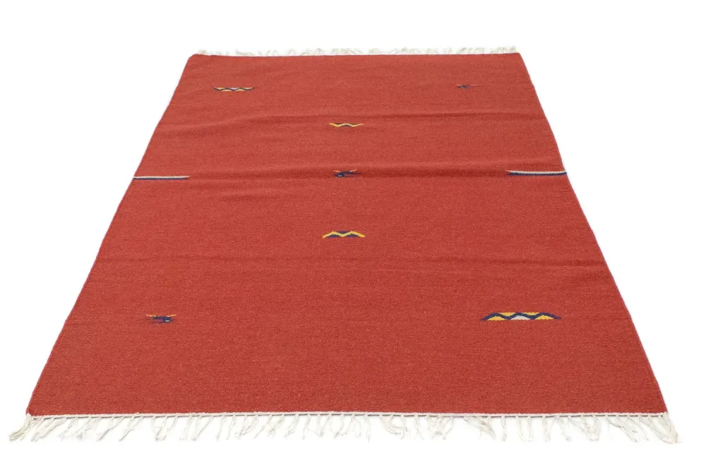 Kelim teppe - Trendy - 180 x 120 cm - rød