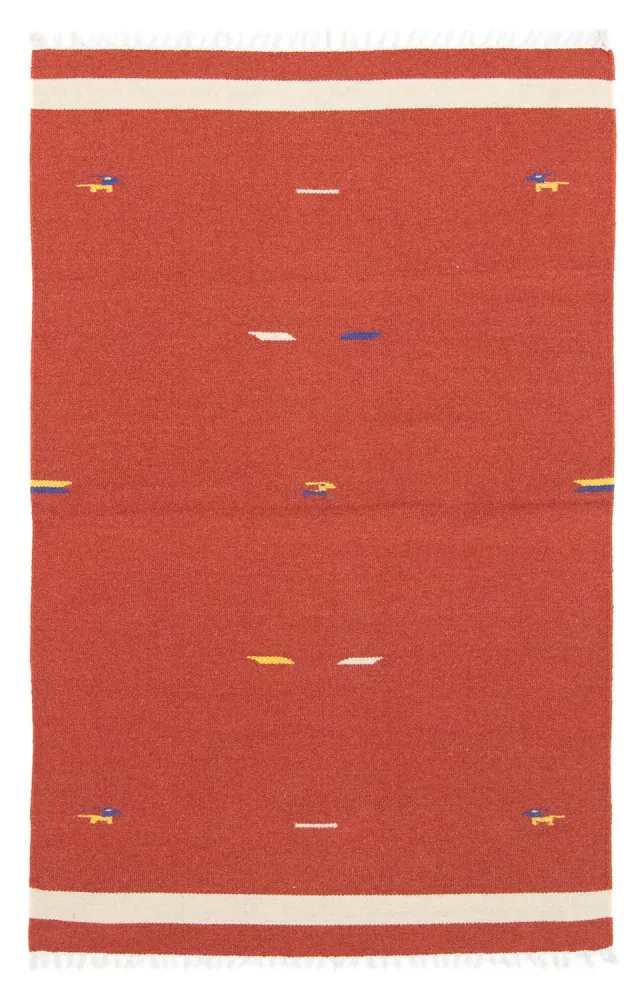 Kelim teppe - Trendy - 180 x 120 cm - rød