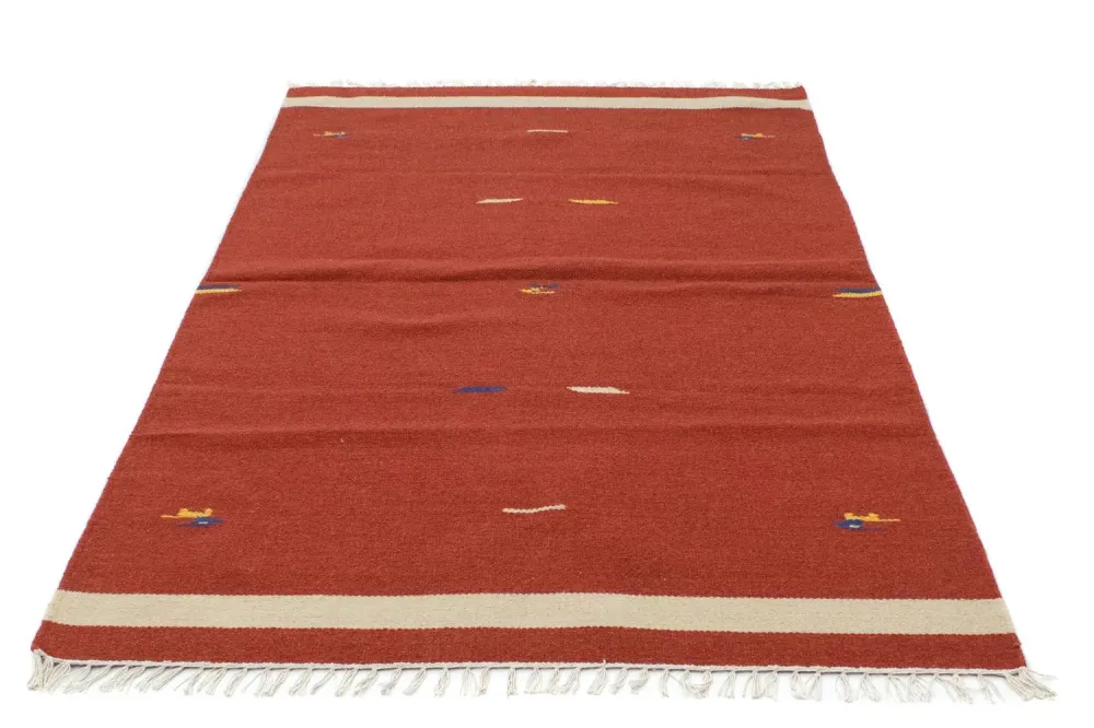 Kelim teppe - Trendy - 180 x 120 cm - rød