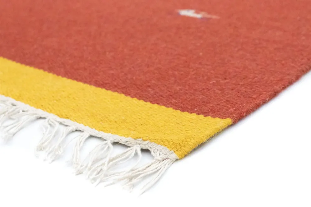 Kelim teppe - Trendy - 180 x 120 cm - rød