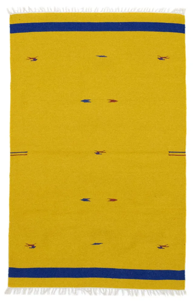 Kelim teppe - Trendy - 180 x 120 cm - gul