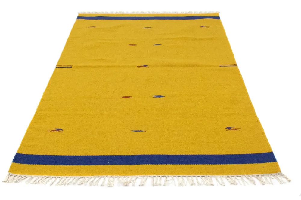 Kelim teppe - Trendy - 180 x 120 cm - gul