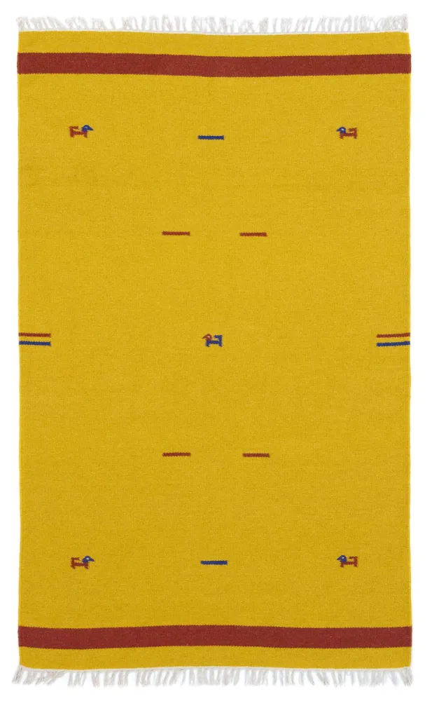 Kelim teppe - Trendy - 180 x 120 cm - gul