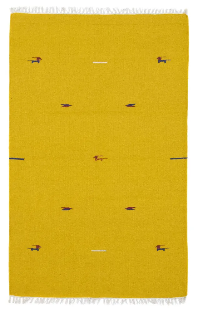 Kelim teppe - Trendy - 180 x 120 cm - gul