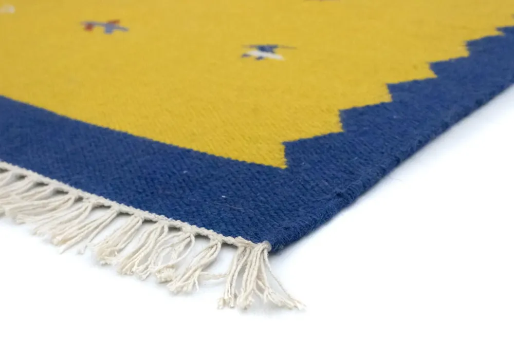 Kelim teppe - Trendy - 180 x 120 cm - gul