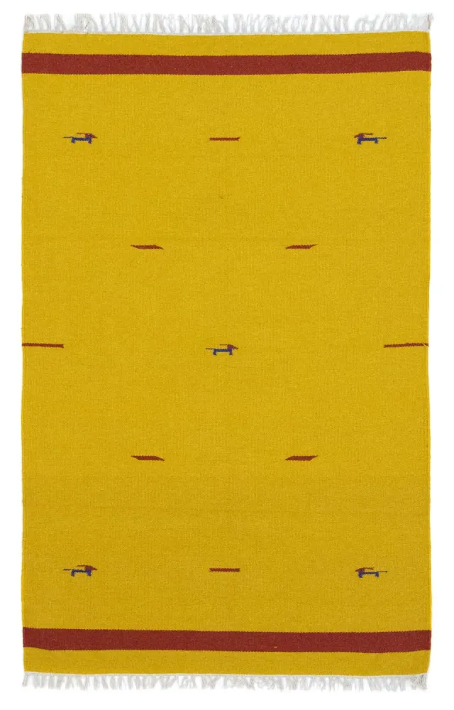 Kelim teppe - Trendy - 180 x 120 cm - gul