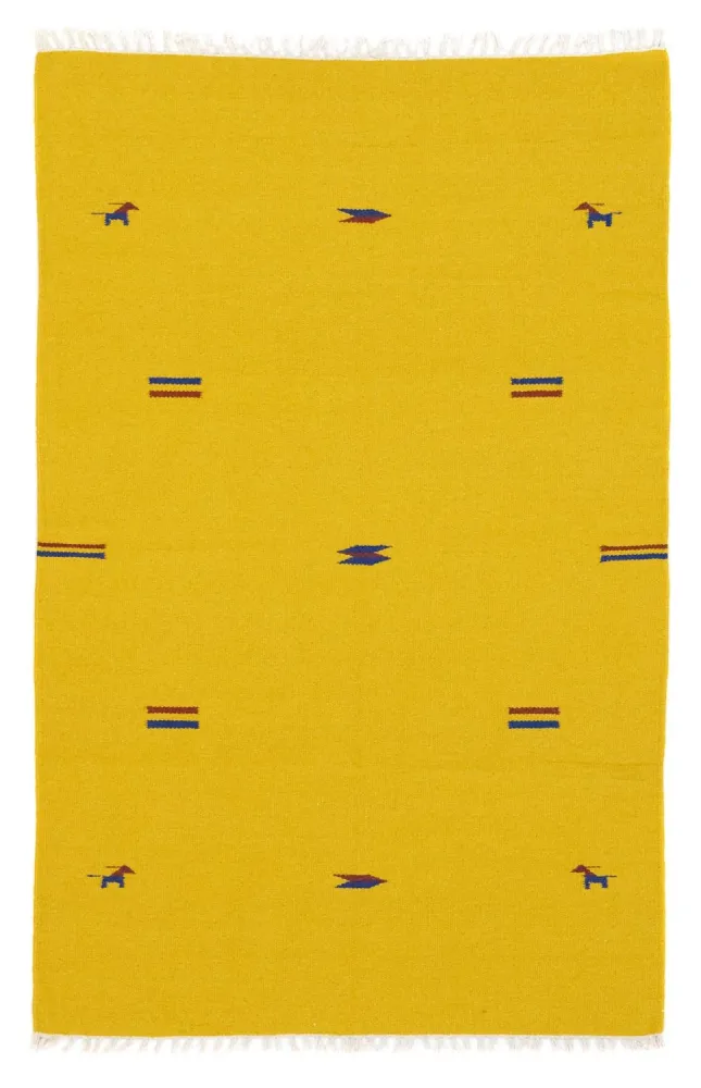 Kelim teppe - Trendy - 180 x 120 cm - gul