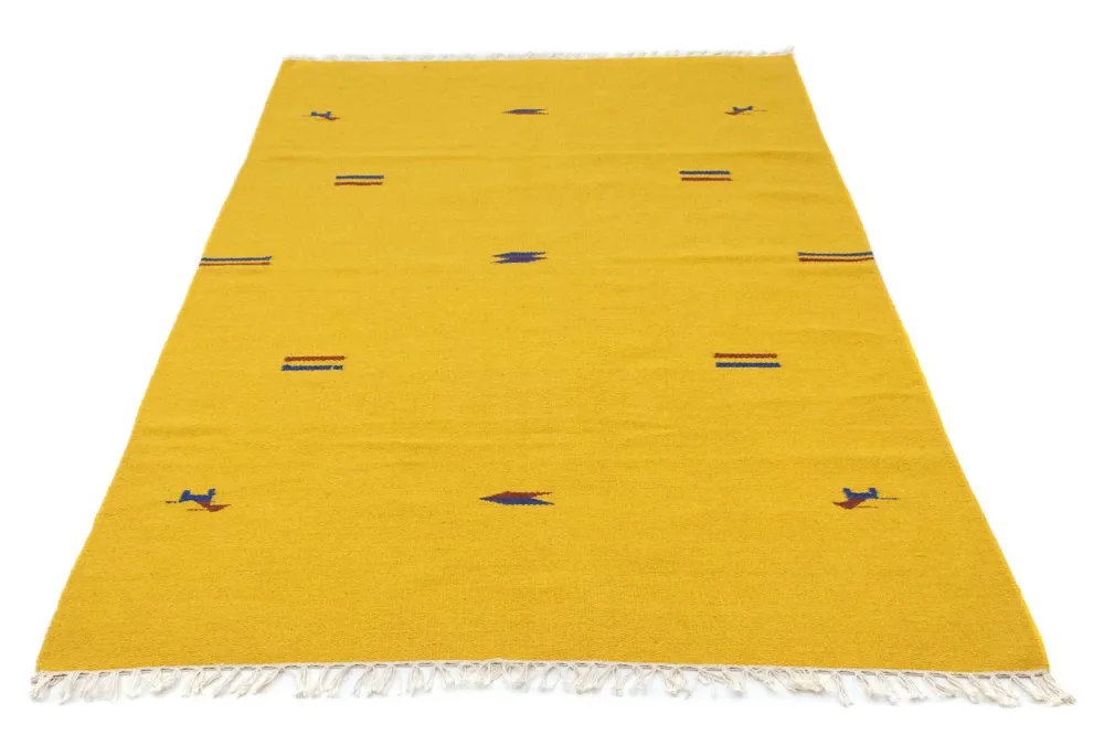 Kelim teppe - Trendy - 180 x 120 cm - gul