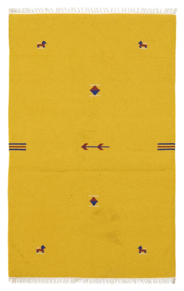 Kelim teppe - Trendy - 180 x 120 cm - gul