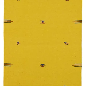 Kelim teppe - Trendy - 180 x 120 cm - gul
