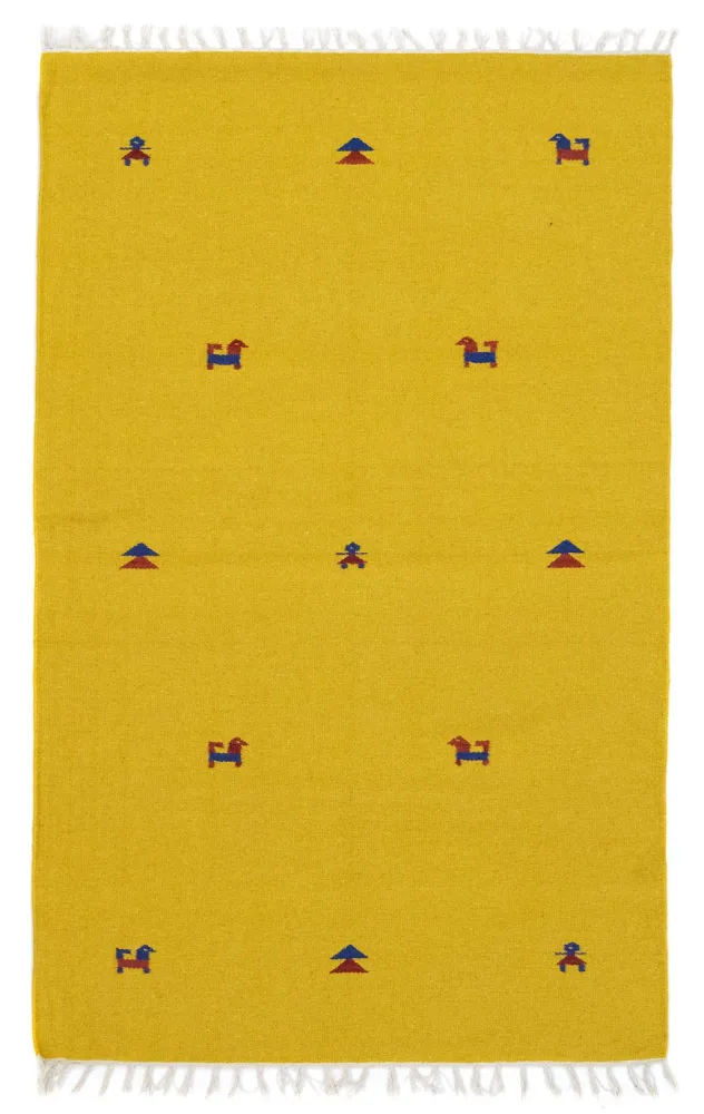Kelim teppe - Trendy - 180 x 120 cm - gul