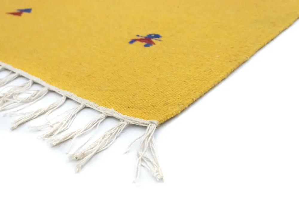 Kelim teppe - Trendy - 180 x 120 cm - gul