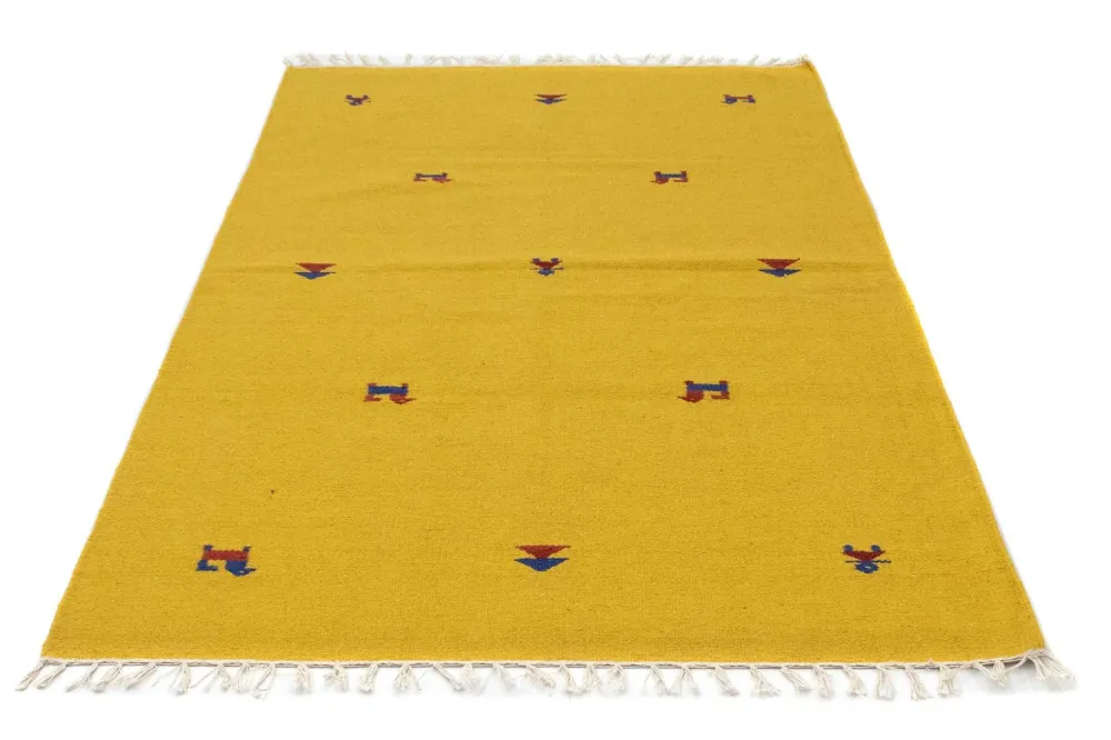 Kelim teppe - Trendy - 180 x 120 cm - gul