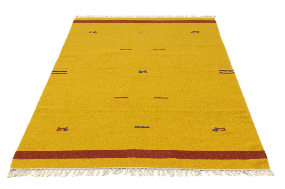 Kelim teppe - Trendy - 180 x 120 cm - gul