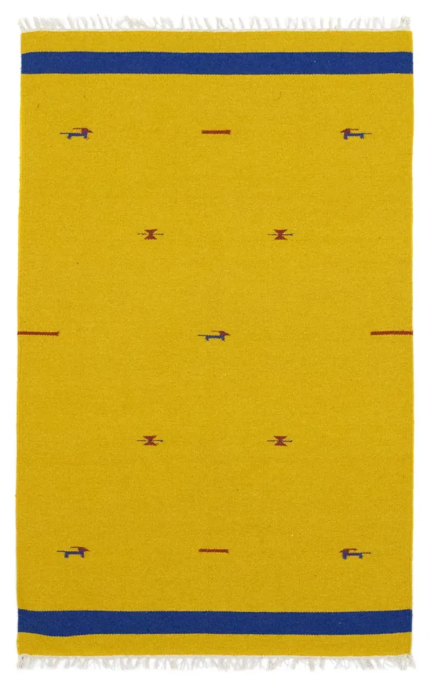 Kelim teppe - Trendy - 180 x 120 cm - gul