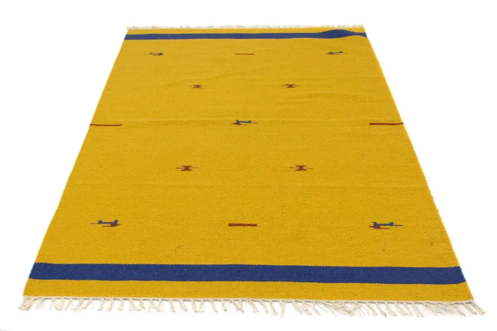 Kelim teppe - Trendy - 180 x 120 cm - gul
